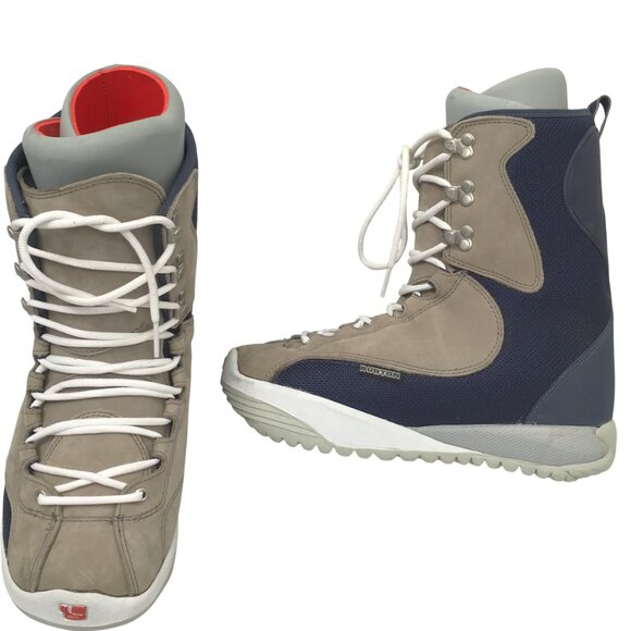 NEW Burton Ruler Snowboard Boots!  US 8 or 9  Blue & Tan  Traditional Lace - Picture 1 of 1